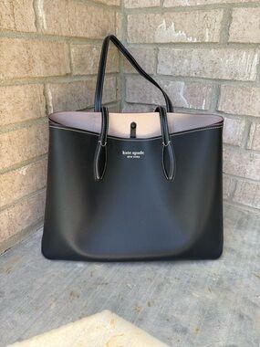 kate spade Black and Light Pink Reversible Tote